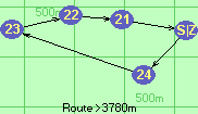 Route >3780m